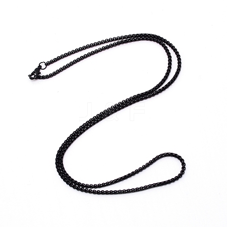 Iron Box Chain Necklace Making NJEW-WH0007-01D-1