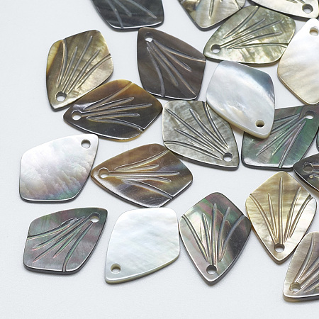 Black Lip Shell Pendants SSHEL-S260-045-1