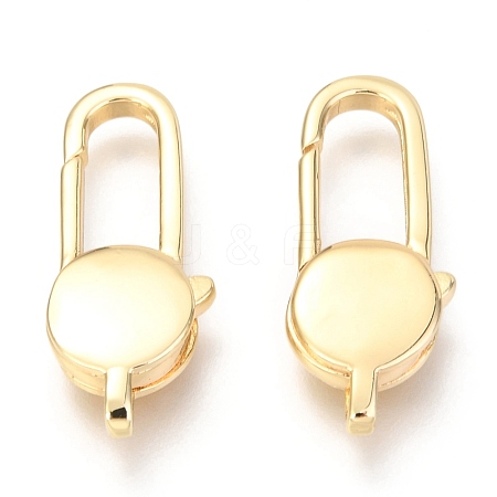 Brass Lobster Claw Clasps KK-O132-11G-1