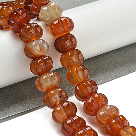 Natural Red Agate Beads Strands G-G142-A17-01-1