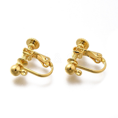 316 Stainless Steel Clip-on Earring Findings EJEW-R019-01G-1