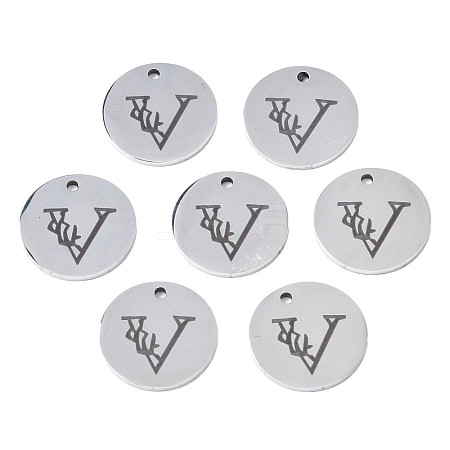 Non-Tarnish 304 Stainless Steel Charms STAS-T059-26P-V-1