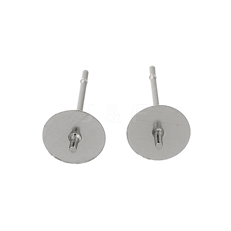 Anti-Tarnish 304 Stainless Steel Stud Earring Findings STAS-P370-01D-P-1