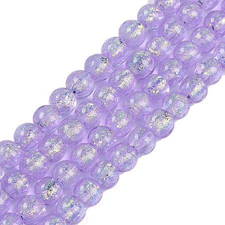 Handmade Foil Lampwork Beads Strands FOIL-K003-06B-01-1