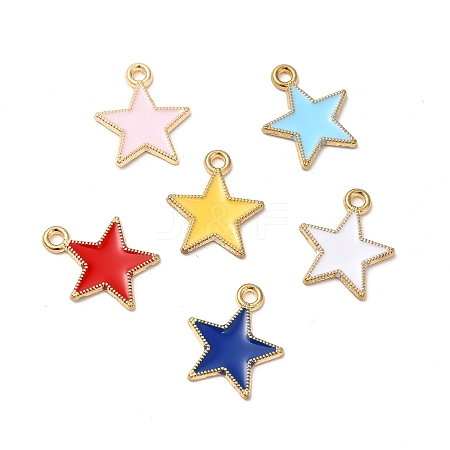 Alloy Enamel Pendants ENAM-C005-01G-1