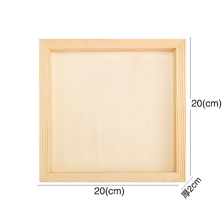 Unfinished Blank Wooden Clay Photo Frame PW-WG449CF-02-1