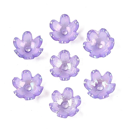 Transparent Acrylic Bead Caps TACR-T007-07E-1