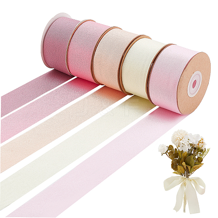   25 Yards 5 Colors Polyester Stretchy Ribbon OCOR-PH0002-75-1