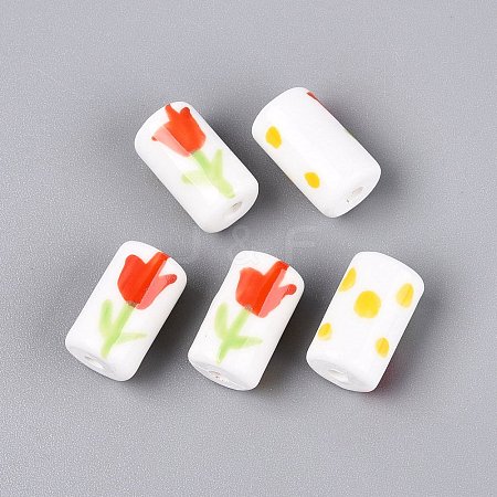 Handmade Porcelain Ceramic Beads PORC-Q005-04C-1