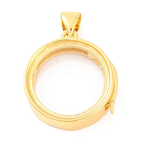 Rack Plating Brass Locket Pendants KK-F874-01G-08-1