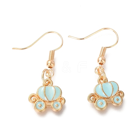 (Jewelry Parties Factory Sale)Alloy Enamel Dangle Earrings EJEW-Z009-05G-1
