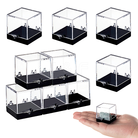 Acrylic Display Case Specimen Box CON-WH0095-122-1