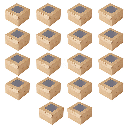Square Kraft Paper Storage Gift Boxes CON-WH0095-81A-01-1