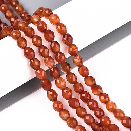 Natural Carnelian Beads Strands G-T142-84-1