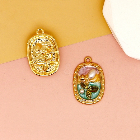 Alloy Enamel Pendants PW-WG4682B-03-1