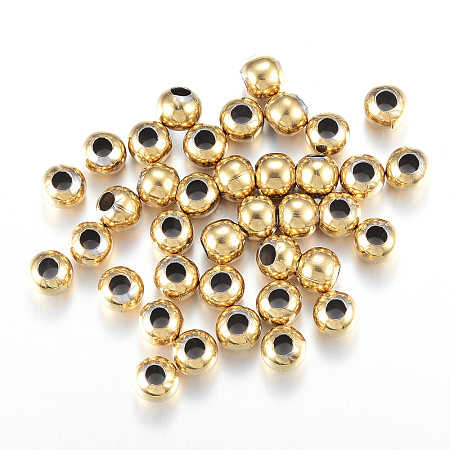 Round Ion Plating(IP) 304 Stainless Steel Beads LS-X-STAS-F105-03-5mm-1