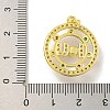 Rack Plating Brass Micro Pave Cubic Zirconia Pendants KK-C074-03G-3