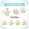 50Pcs Rack Plating Alloy Pendants FIND-SC0013-28-2
