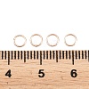 Brass Closed Jump Rings KK-D257-01RG-08-3