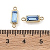 Birthstone 304 Stainless Steel Rhinestone Connector Charms STAS-L022-576G-09-3