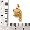 304 Stainless Steel Micro Pave Clear Cubic Zirconia Pendants CU-CBA703A-05G-F-3
