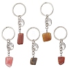 Natural & Synthetic Mixed Gemstone Keychains KEYC-JKC01167-2