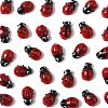 2 Strands Ladybug Handmade Lampwork Beads Strands LAMP-FS0001-53A-3
