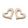 Undyed Beech Wood Big Pendants X-WOOD-R263-02-LF-2