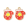 Christmas Alloy Enamel Pendants ENAM-D047-09LG-09-2