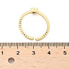 Brass Micro Pave Cubic Zirconia Cuff Rings RJEW-M138-11G-4