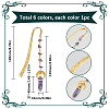 Bullet Natural Gemstone Bookmark AJEW-SC00013-2