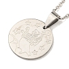 Non-Tarnish Constellation Pendant Necklaces LS-NJEW-S422-04P-05-2