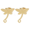 Dragonfly Ion Plating(IP) 304 Stainless Steel Stud Earring Findings STAS-I206-97G-1