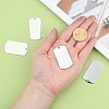 Tarnish Resistant 201 Stainless Steel Rectangle Mirror Polished Finish Stamping Blank Tag Pendants LS-STAS-S031-03-4