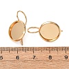 Brass Earring Hooks KK-H298-03G-2