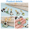 Alloy Enamel Pendant Locking Stitch Markers HJEW-AB00127-4