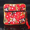 Square Chinese Style Cloth Tassel Bags PW-WG62144-44-1