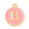 Golden Plated Alloy Enamel Charms ENAM-Q437-14B-1