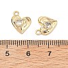 Brass Micro Pave Cubic Zirconia Pendants KK-A259-19G-3