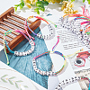 ANATTASOUL 12Pcs 12 Color Word Best Friend Acrylic Braided Bead Bracelets Set BJEW-AN0001-47-7