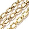 Ion Plating(IP) 304 Stainless Steel Rectangle Link Chains CHS-S012-26G-A-1