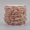 Handmade Natural Strawberry Quartz Beaded Chains CHC-I031-11D-1