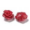 Synthetic Coral Dyed Carved Beads SHEL-I001-05B-3