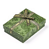 Flower Printed Cardboard Jewelry Boxes CBOX-T006-05C-2