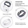 Unicraftale 12Pcs 2 Colors 304 Stainless Steel Finger Ring RJEW-UN0001-18-4