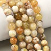 Natural Yellow Opal Beads Strands G-I213-18-8mm-5