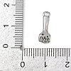 Brass Pave Clear Cubic Zirconia Pendants LS-KK-L238-10P-3