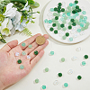 100Pcs 4 Styles Spray Painted Glass Beads GLAA-DC0001-51-3