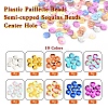 60G 10 Colors Plastic Paillette Beads FIND-YW0001-43-2
