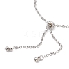 304 Stainless Steel Cable Chain Slider Bracelet Making BJEW-JB12959-01-4